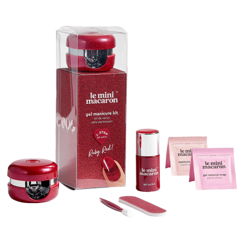Kit Manicure Le Mini Macaron - Ruby Red